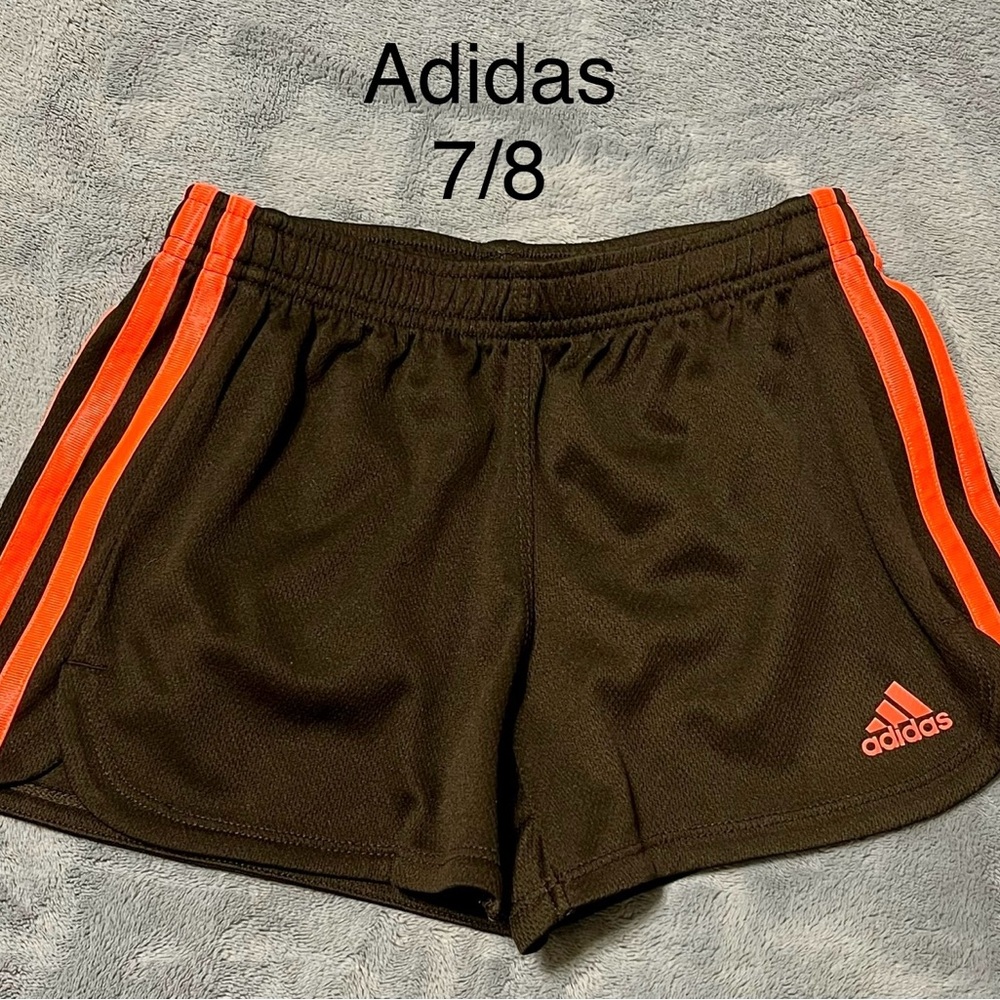 Adidas Black Coral Striped Shorts